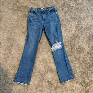 Abercrombie & Fitch 90’s ultra high rise blue jeans